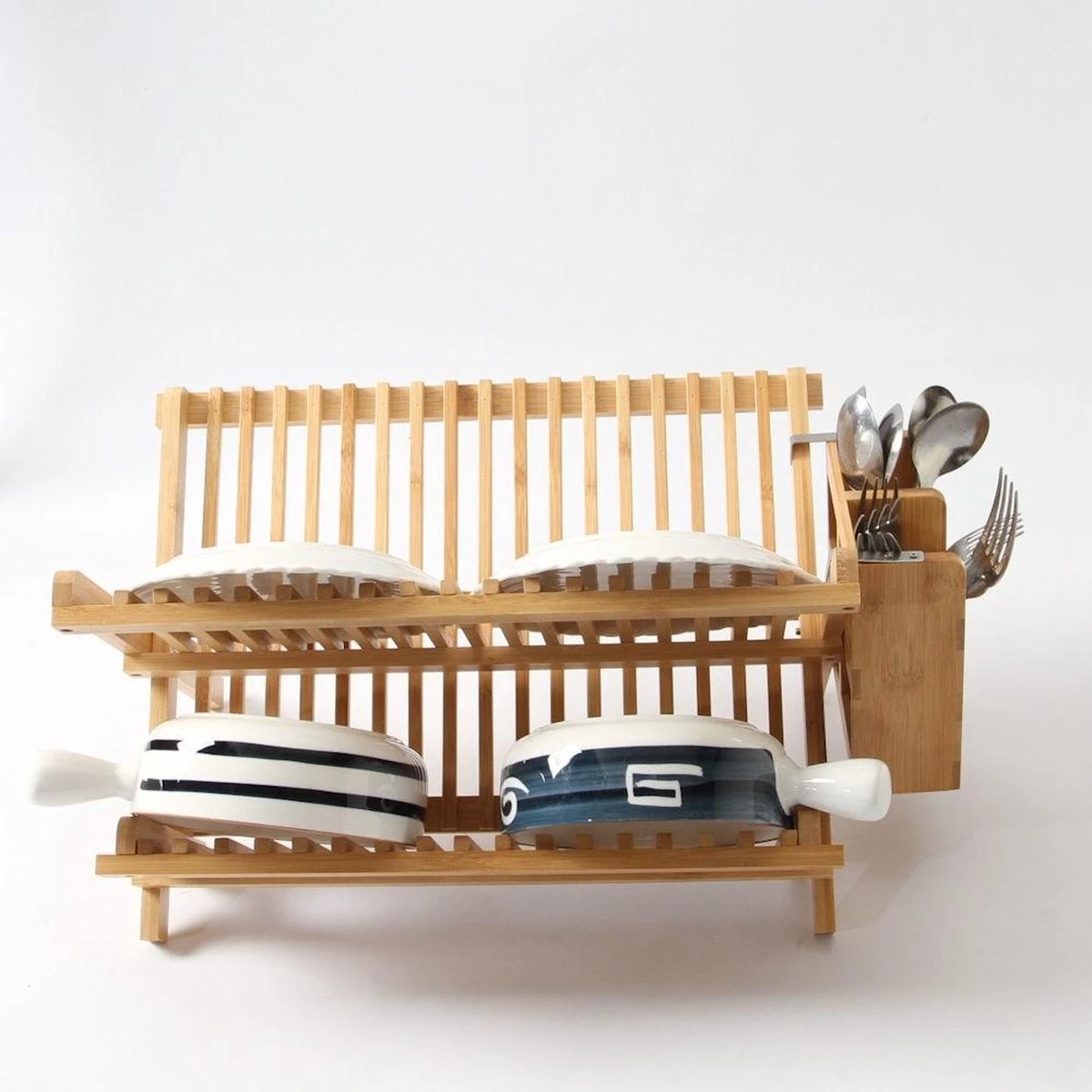 Merkloos Decopatent® Afdruiprek Voor Afwas - Bamboe - Hout - Inklapbaar Afdruiprek - Afwasrekje Inclusief Bestekhouder - Afwas Druiprek 6 Merkloos Decopatent® Afdruiprek Voor Afwas - Bamboe - Hout - Inklapbaar Afdruiprek - Afwasrekje Inclusief Bestekhouder - Afwas Druiprek - Image 6