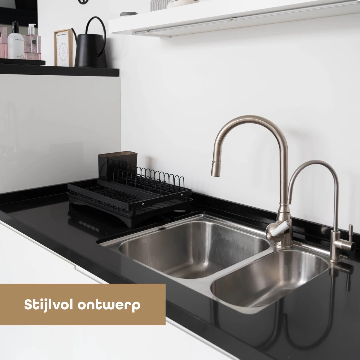 Baulk® - Afdruiprek - Afdruiprek Met Lekbak - Afwas - Droogrek Afwas - RVS - Bestekbak - Modern 8 Baulk® - Afdruiprek - Afdruiprek Met Lekbak - Afwas - Droogrek Afwas - RVS - Bestekbak - Modern - Image 8