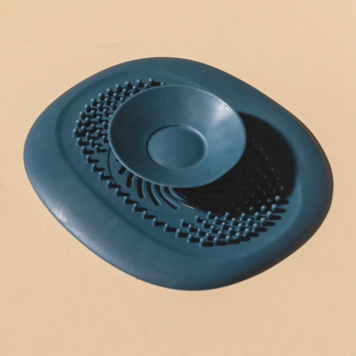 Heuts Goods - Gootsteenzeef - Gootsteenstop - Afvoerzeef - Afvoerstop - Spoelbal - Bad - Douchebak - Keuken - Wasbak - Badkuip - Siliconen - Donkerblauw 6 Heuts Goods - Gootsteenzeef - Gootsteenstop - Afvoerzeef - Afvoerstop - Spoelbal - Bad - Douchebak - Keuken - Wasbak - Badkuip - Siliconen - Donkerblauw - Image 6