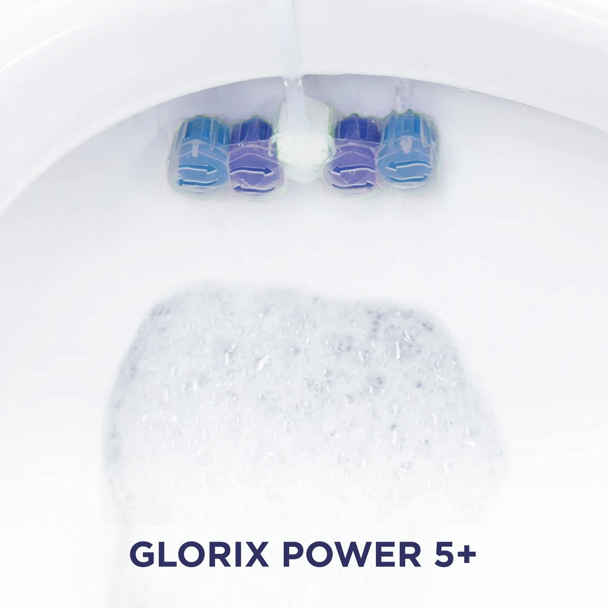 Glorix Power 5+ Ocean Toiletblokken - 7 Stuks - Voordeelverpakking 4 Glorix Power 5+ Ocean Toiletblokken - 7 Stuks - Voordeelverpakking - Image 4