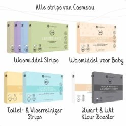 Cosmeau Baby Wasmiddel Wasstrips 60 Wasbeurten Bergamot Wasvellen Detergent Sheets Eco Laundry Strips - Kids Peuters Baby -Winkel Voor Schoonmaakartikelen 1200x1200 480