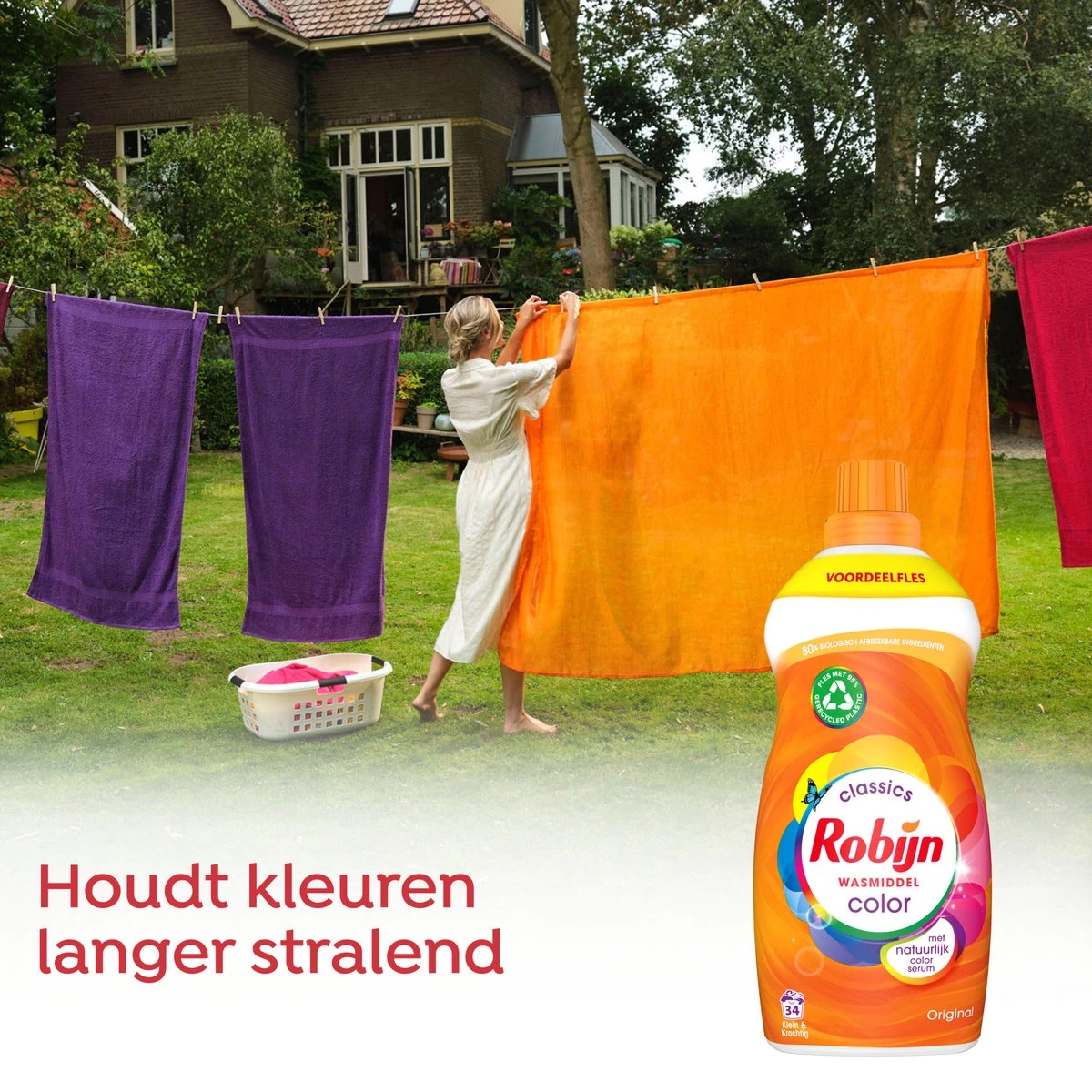 Robijn Klein & Krachtig Classics Color Vloeibaar Wasmiddel - 2 X 34 Wasbeurten - Voordeelverpakking 5 Robijn Klein & Krachtig Classics Color Vloeibaar Wasmiddel - 2 X 34 Wasbeurten - Voordeelverpakking - Image 5