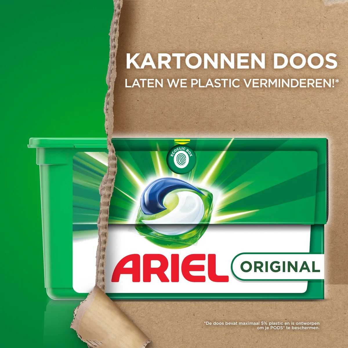 Ariel All In 1 Wasmiddel Pods - Original - 4 X 38 Wasbeurten - Voordeelverpakking 4 Ariel All In 1 Wasmiddel Pods - Original - 4 X 38 Wasbeurten - Voordeelverpakking - Image 4