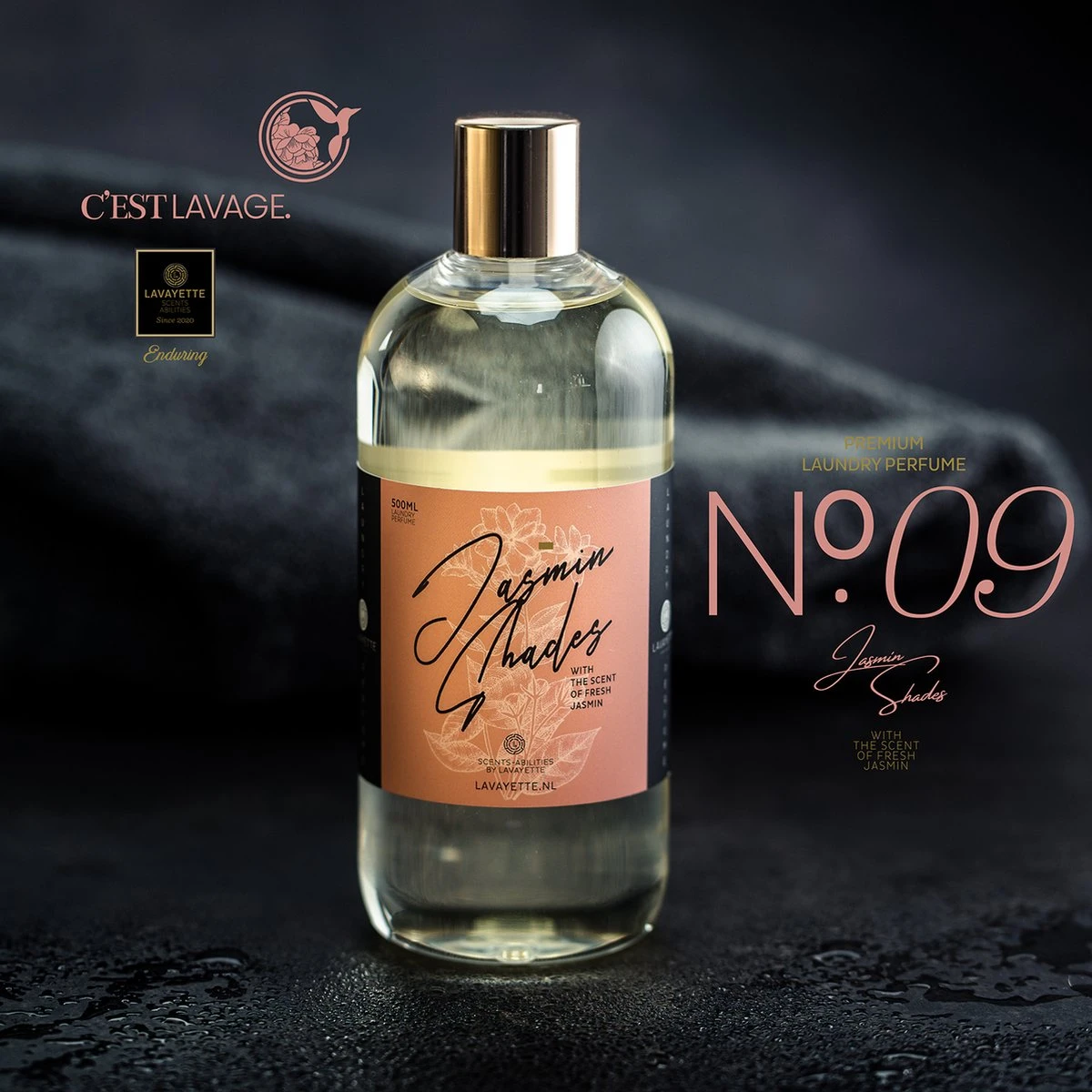 Lavayette Premium Wasparfum - Jasmin Shades - Geurbooster 500ml (Diamante) 2 Lavayette Premium Wasparfum - Jasmin Shades - Geurbooster 500ml (Diamante) - Image 2