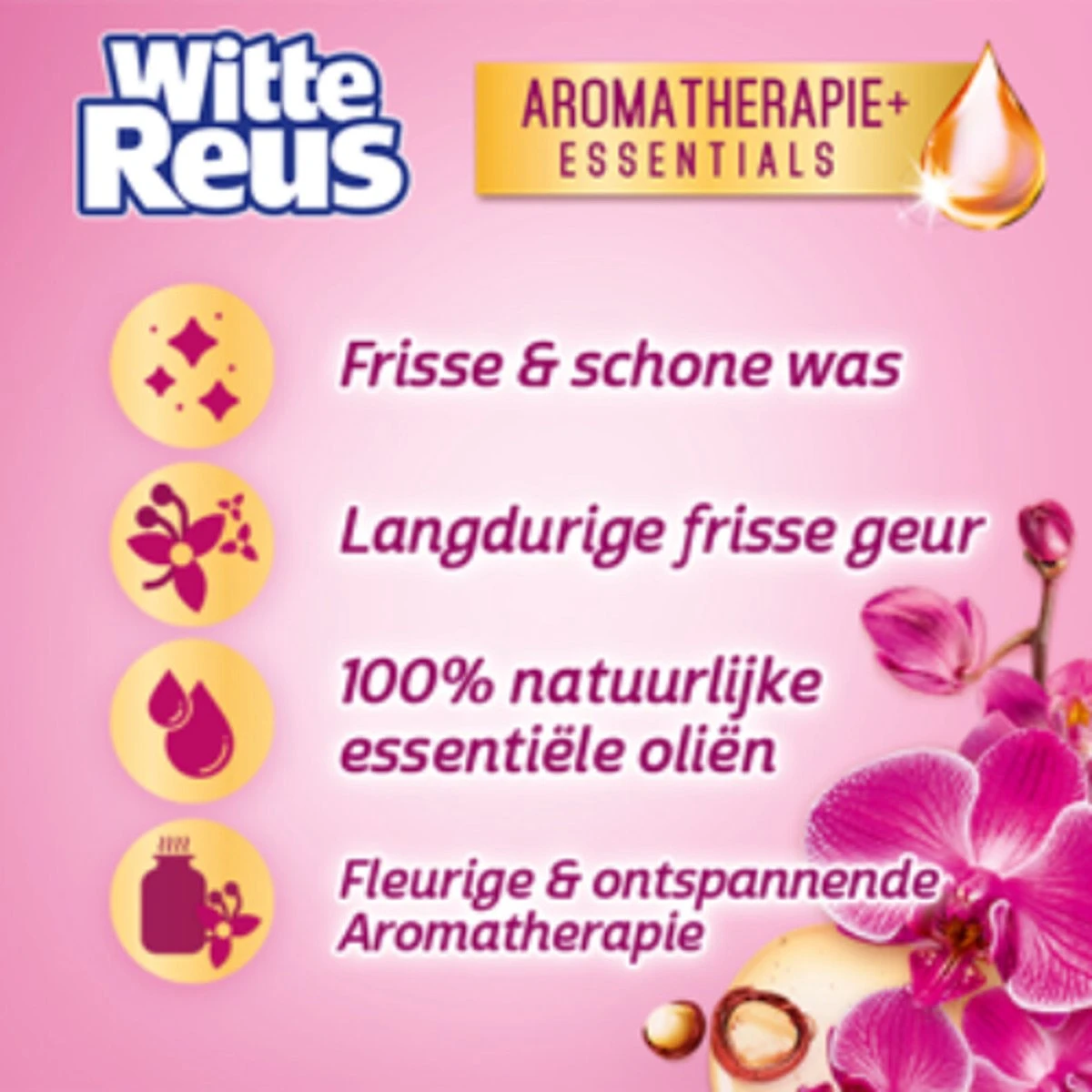 Frisse Reus Orchidee Macadamia Gel Wasmiddel - Vloeibaar - 80 Wasbeurten - Voordeelverpakking 9 Frisse Reus Orchidee Macadamia Gel Wasmiddel - Vloeibaar - 80 Wasbeurten - Voordeelverpakking - Image 9