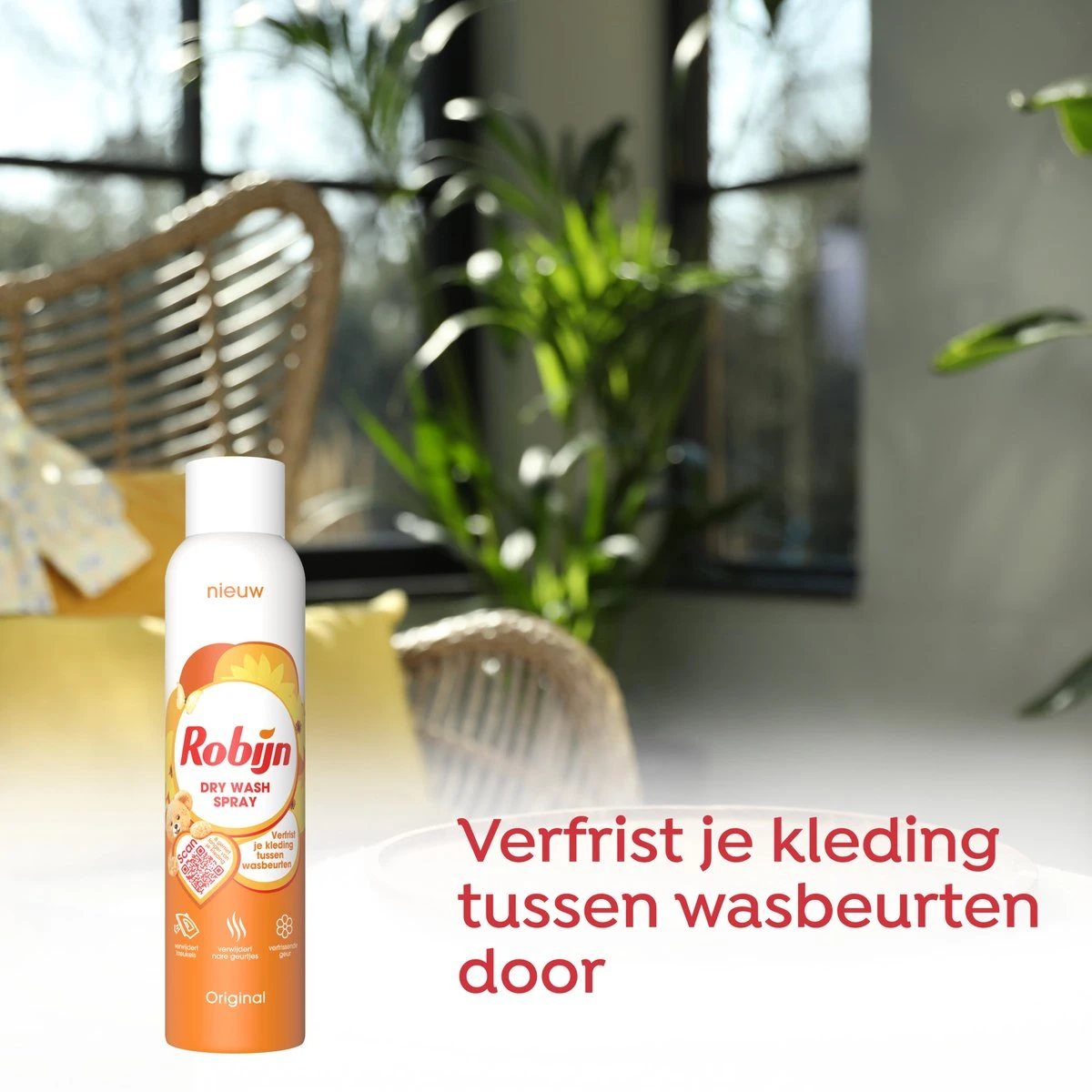 Robijn Original Dry Wash Spray - 6 X 200 Ml - Voordeelverpakking 5 Robijn Original Dry Wash Spray - 6 X 200 Ml - Voordeelverpakking - Image 5