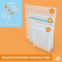 LaundrySpecialist Waszakken Voor Wasgoed - Set Van 3 Stuks - Ook Te Gebruiken Als Travel Organizer -Winkel Voor Schoonmaakartikelen 1200x1200 925