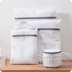 Merkloos Waszak 4 Delig - 1x Groot (50x60 Cm) - 1x Middel ( 40x50cm) - 1x Normaal (30x40cm) - 1x BH (17x15cm) -Winkel Voor Schoonmaakartikelen 1200x1200 948