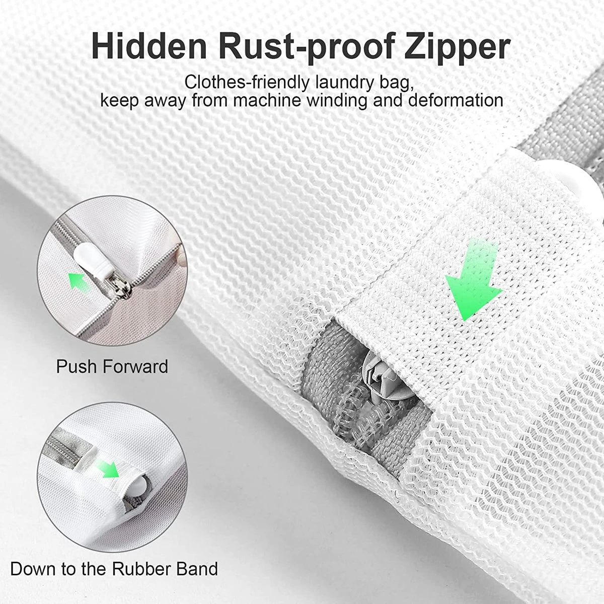 BOTC Waszakken - Wasnetten - Set Van 5 - Bescherm Je Wasgoed En Wasmachine - Transparant 2 BOTC Waszakken - Wasnetten - Set Van 5 - Bescherm Je Wasgoed En Wasmachine - Transparant - Image 2