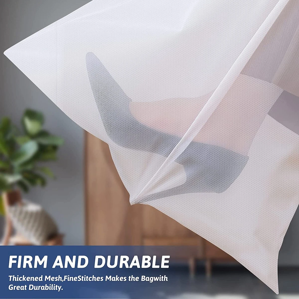 BOTC Waszakken - Wasnetten - Set Van 5 - Bescherm Je Wasgoed En Wasmachine - Transparant 8 BOTC Waszakken - Wasnetten - Set Van 5 - Bescherm Je Wasgoed En Wasmachine - Transparant - Image 8