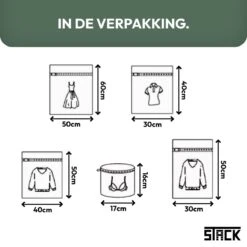 Merkloos Waszakken | Set Van 5 Waszakjes Met Rits - Waszak - Wasnet - Kledingzakjes - BH Was Zakjes - Laundry Bag Set Voor Ondergoed - Kleding - Delicaat Wasgoed - Wasmachine Zakjes - Wasgoed -Winkel Voor Schoonmaakartikelen 1200x1200 981