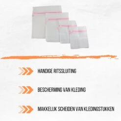 Merkloos Orange85 Waszakken 4 Stuks - 4 Maten - Lingerie - Bh - Schoenen - Schoenen -Winkel Voor Schoonmaakartikelen 1200x1200 990
