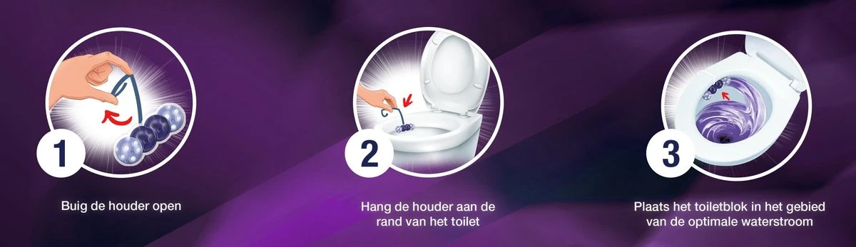 Witte Reus Paars Actief Toiletblok - Lavendel - WC Blokjes Voordeelverpakking - 10 Stuks 3 Witte Reus Paars Actief Toiletblok - Lavendel - WC Blokjes Voordeelverpakking - 10 Stuks - Image 3