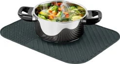 Alpina Afdruipmat - Droogmat - Siliconen - 26,5x34,5 Cm - Grijs -Winkel Voor Schoonmaakartikelen 1200x642 1