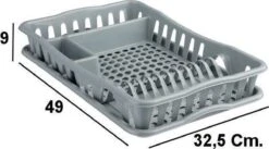 Merkloos Decopatent® Afdruiprek Voor Afwas - Afdruiprekje Met Lekbak - Kunststof Afdruipmat - Afwassen Borden & Bestek - 32.5x49x9 - Grijs 12 Merkloos Decopatent® Afdruiprek Voor Afwas - Afdruiprekje Met Lekbak - Kunststof Afdruipmat - Afwassen Borden & Bestek - 32.5x49x9 - Grijs -Winkel Voor Schoonmaakartikelen 1200x668 16