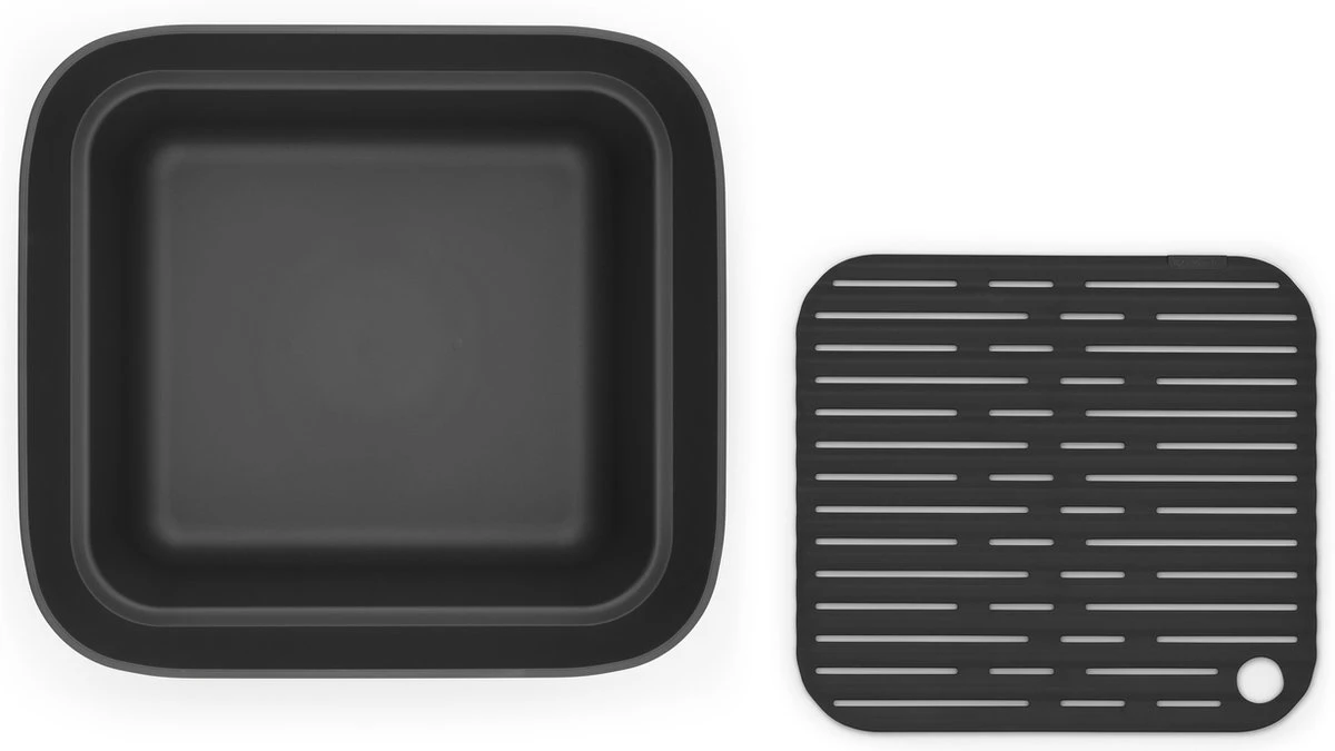Brabantia SinkSide Afwasbak Vierkant - Met Afdruipschaal - Dark Grey 6 Brabantia SinkSide Afwasbak Vierkant - Met Afdruipschaal - Dark Grey - Image 6