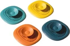 Luxe Doucheputje Afvoer Plug Zeef Stopper Stop - Universele Haarfilter Haarvanger Gootsteenstop Afvoerstop Onderdeel Afvoerputje Stopper Putje Rooster Voor Wastafel Gootsteen Spoelbak Bad Douchebak Keuken Wasbak Badkuip Aanrecht - Siliconen - Geel -Winkel Voor Schoonmaakartikelen 1200x792 2