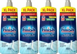 Finish Naspoelmiddel Glansspoelmiddel Regular Vaatwasmiddel 4x 750 Ml