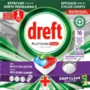 Dreft Platinum Plus All In One Machine Clean - Vaatwastabletten - 5 X 16 Tabletten