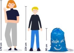 Wonair - Grote Waszak - 60x90cm - Hemelsblauw - Met Trekkoord En Draagband -Winkel Voor Schoonmaakartikelen 1200x860 2