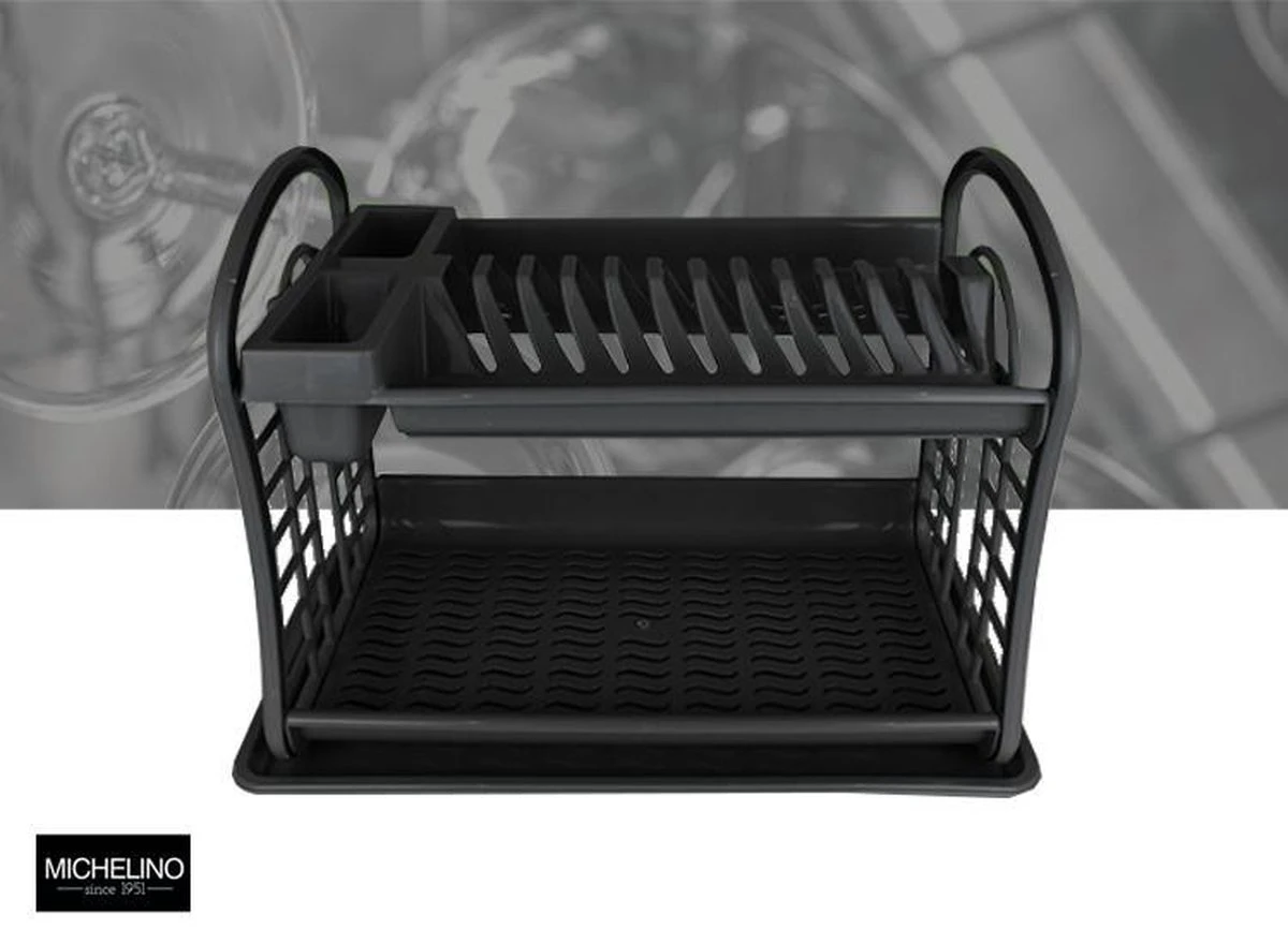 Hoffmans Afdruiprek - 2 Verdiepingen - 47x28x34 Cm 3 Hoffmans Afdruiprek - 2 Verdiepingen - 47x28x34 Cm - Image 3