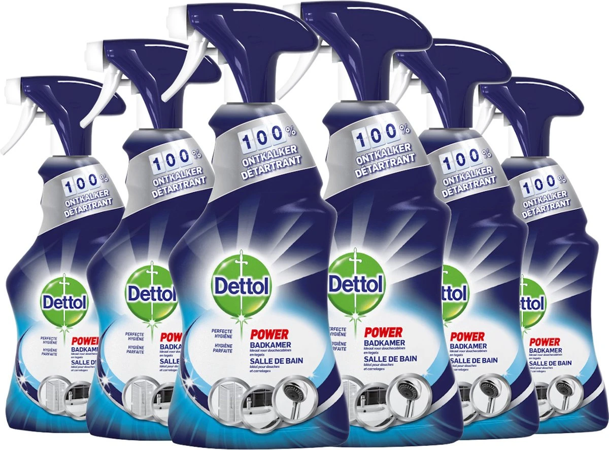 Dettol - Perfecte Hygiëne - Badkamerreiniger - Allesreiniger Spray - 6 X 500 Ml - Grootverpakking 2 Dettol - Perfecte Hygiëne - Badkamerreiniger - Allesreiniger Spray - 6 X 500 Ml - Grootverpakking - Image 2