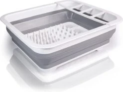 Amazy Afdruiprek Opvouwbaar & Bpa-vrij - Afdruiprek Voor Het Drogen Van Bestek, Borden, Glazen & Flessen - Afdruipmat In Grijs-wit Van Kunststof & Silicone Voor Gootsteen, Spoelbakken, Keuken -Winkel Voor Schoonmaakartikelen 1200x900 28