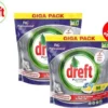 Dreft Platinum All In One Lemon Vaatwastabletten - 180 Stuks