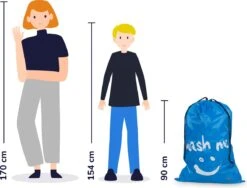 Wonair - Waszakken Voor Wasgoed - 60x90cm - Hemelsblauw - Met Trekkoord 14 Wonair - Waszakken Voor Wasgoed - 60x90cm - Hemelsblauw - Met Trekkoord -Winkel Voor Schoonmaakartikelen 1200x913