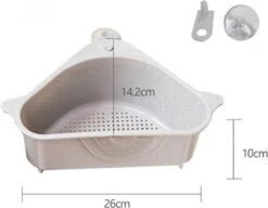 Merkloos Gootsteenorganiser Grijs - Sponshouder - Aanrecht Organiser - Vaatdoek Houder - Gootsteen Organiser - Gootsteen Bakje - Gootsteen Organiser- Gootsteenorganiser - Gootsteen Houder - Gootsteenzeef -Winkel Voor Schoonmaakartikelen 1200x932