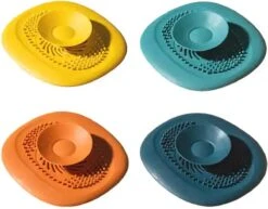 Luxe Doucheputje Afvoer Plug Zeef Stopper Stop - Universele Haarfilter Haarvanger Gootsteenstop Afvoerstop Onderdeel Afvoerputje Stopper Putje Rooster Voor Wastafel Gootsteen Spoelbak Bad Douchebak Keuken Wasbak Badkuip Aanrecht - Siliconen - Geel -Winkel Voor Schoonmaakartikelen 1200x938 2