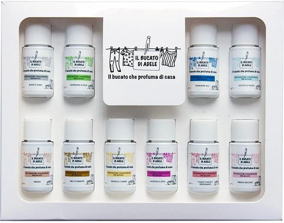 Wasparfum Luxe Giftbox/proefpakket 10x20ml 1 Wasparfum Luxe Giftbox/proefpakket 10x20ml