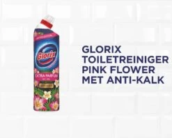 Glorix WC Powergel Toiletreiniger Pink Flower - 6 X 750 Ml - Voordeelverpakking -Winkel Voor Schoonmaakartikelen 1200x961