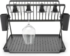 Brabantia SinkSide Afdruiprek - Inklapbaar - Dark Grey -Winkel Voor Schoonmaakartikelen 1200x969