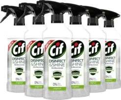 Cif Disinfect & Shine Original Desinfectie Spray - 6 X 500 Ml - Voordeelverpakking -Winkel Voor Schoonmaakartikelen 1200x998