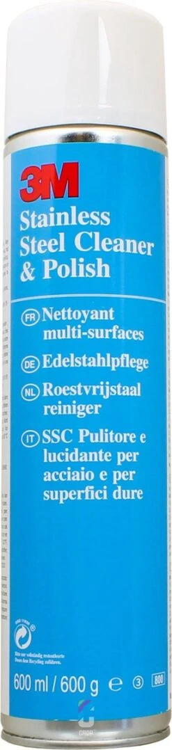 3M RVS Reiniger - 600 Ml -Winkel Voor Schoonmaakartikelen 275x1200 1