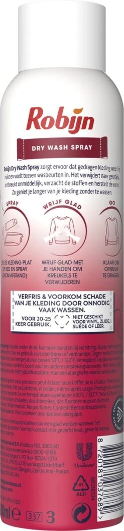 Robijn Pink Sensation Dry Wash Spray - 6 X 200 Ml - Voordeelverpakking 9 Robijn Pink Sensation Dry Wash Spray - 6 X 200 Ml - Voordeelverpakking -Winkel Voor Schoonmaakartikelen 282x1200 2