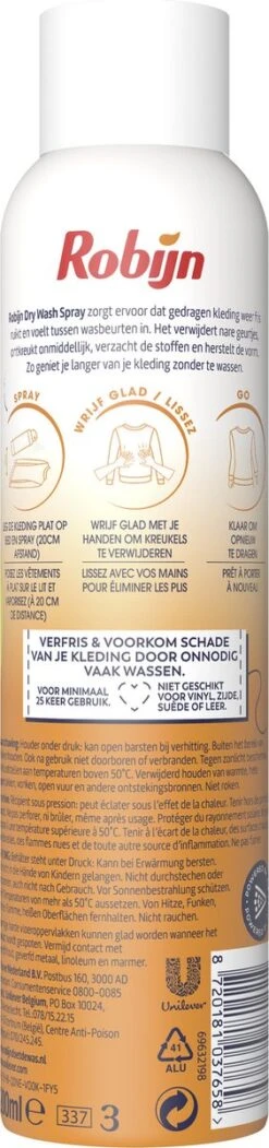 Robijn Original Dry Wash Spray - 6 X 200 Ml - Voordeelverpakking 10 Robijn Original Dry Wash Spray - 6 X 200 Ml - Voordeelverpakking -Winkel Voor Schoonmaakartikelen 282x1200
