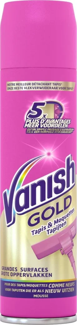 Vanish Gold Mousse Voor Tapijt Vlekkenverwijderaar - 600 Ml -Winkel Voor Schoonmaakartikelen 284x1200 2