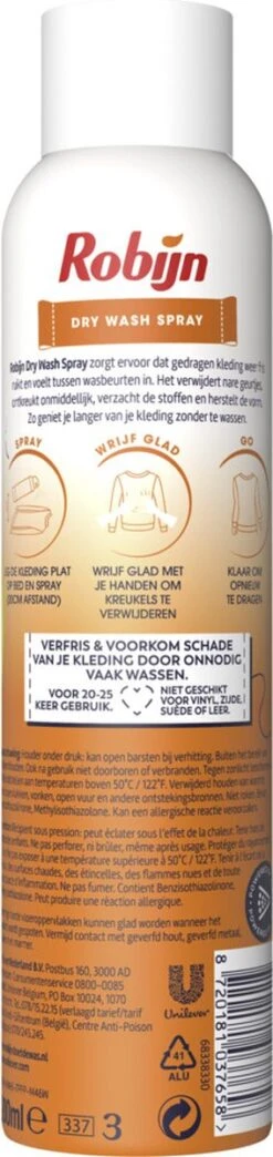 Robijn Original Dry Wash Spray - 6 X 200 Ml - Voordeelverpakking 15 Robijn Original Dry Wash Spray - 6 X 200 Ml - Voordeelverpakking -Winkel Voor Schoonmaakartikelen 284x1200