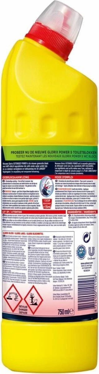 8x Glorix Bleek Original 750 Ml 5 8x Glorix Bleek Original 750 Ml - Image 5