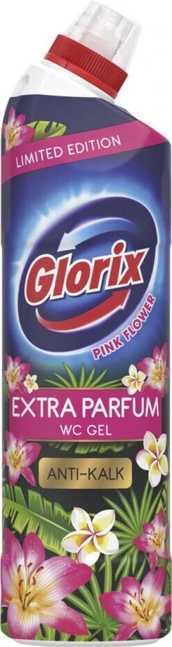 Glorix WC Powergel Toiletreiniger Pink Flower - 6 X 750 Ml - Voordeelverpakking -Winkel Voor Schoonmaakartikelen 320x1200 1