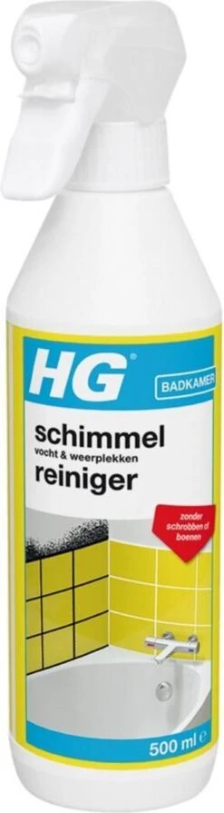 HG Schimmelreiniger - 500ml - De NR 1 Schimmelverwijderaar - Vernietigt De Hardnekkigste Schimmel - Geschikt Voor De Badkamer, Tegel-, Siliconenvoegen, Stucwerk -Winkel Voor Schoonmaakartikelen 331x1200