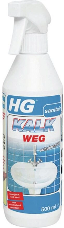 HG Kalkweg Schuimspray - 500ml - 100% Glans - Verwijdert En Voorkomt Kalk - Biologisch Afbreekbaar -Winkel Voor Schoonmaakartikelen 337x1200
