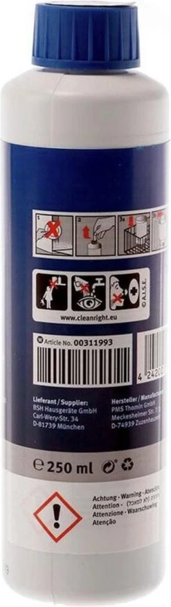 Bosch / Siemens Vaatwasser Reiniger - 250 Ml -Winkel Voor Schoonmaakartikelen 338x1200 1