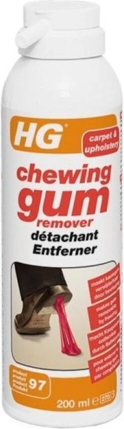 HG Chewing Gum Remover (HG Product 97) - 200ml - Bevriest Kauwgom -Winkel Voor Schoonmaakartikelen 348x1200 2