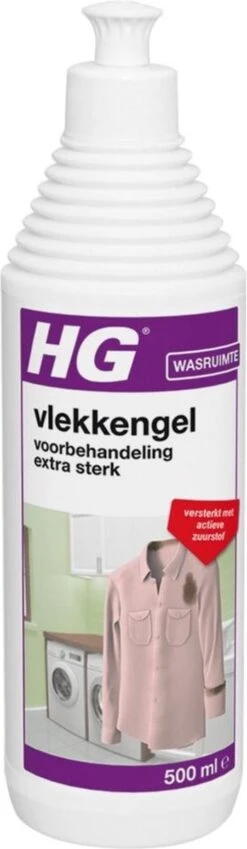 HG Vlekken Voorbehandeling Gel Extra Sterk - 500 Ml - Verwijdert De Allerergste Vlekken = Met Actieve Zuurstof -Winkel Voor Schoonmaakartikelen 349x1200