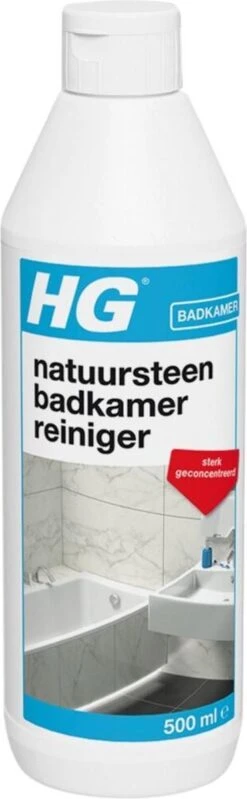 HG Natuursteen Badkamer Reiniger - 500ml - Ook Voor Marmer - Verwijdert Veilig Hardnekkig Vuil -Winkel Voor Schoonmaakartikelen 371x1200