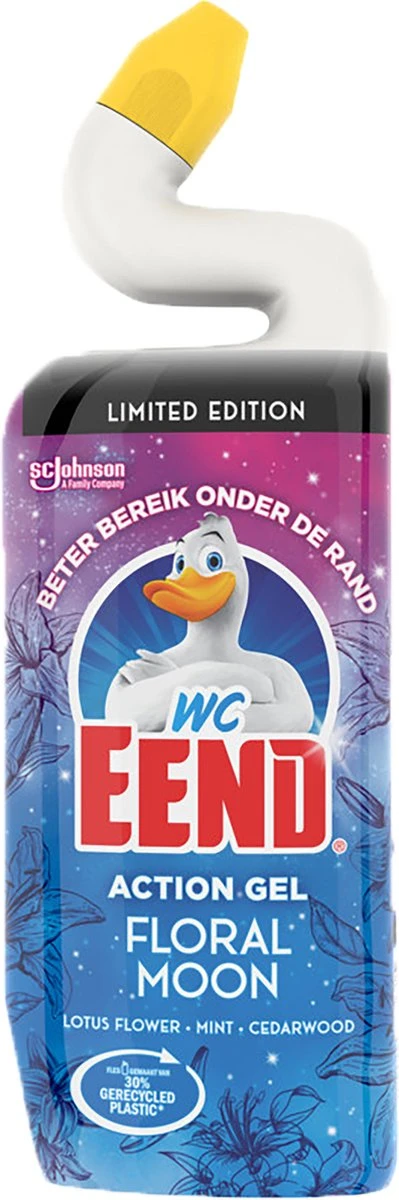 WC Eend Toiletreiniger Action Gel Floral Moon - 6x 750 Ml - Voordeelverpakking 3 WC Eend Toiletreiniger Action Gel Floral Moon - 6x 750 Ml - Voordeelverpakking - Image 3