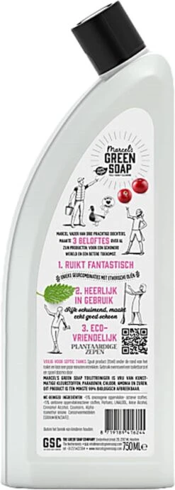 Marcel's Green Soap Toiletreiniger Patchouli & Cranberry - 750 Ml -Winkel Voor Schoonmaakartikelen 429x1200 1